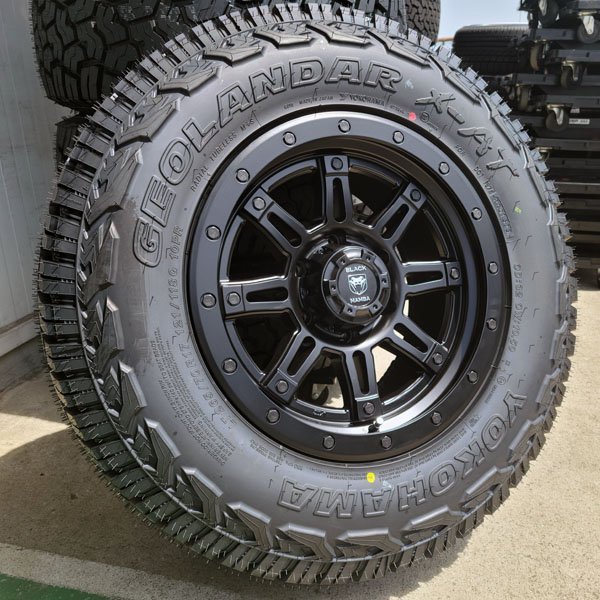 17インチ サーフ プラド FJクルーザー 新品 タイヤ ホイール 4本セット ヨコハマ ジオランダー X-AT 265/65R17 265/70R17 純正車高対応