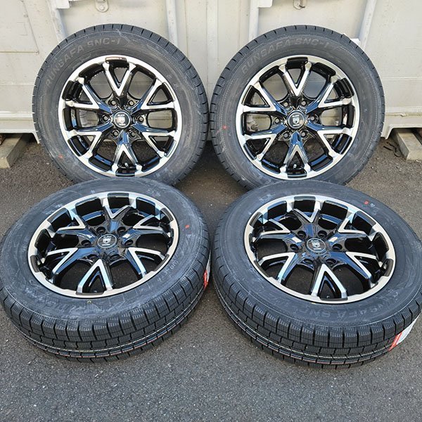 即納 ハイエース スタッドレスタイヤ 車検対応 17インチ ホイール タイヤ 4本セット 215/60R17 ナンカン SNC1 貨物車_画像2