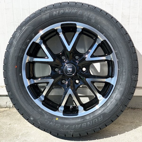 車検対応 スタッドレス ハイエース 200系 新品 17インチタイヤホイールセット 4本 NANKANG SNC-1 215/60R17_画像2