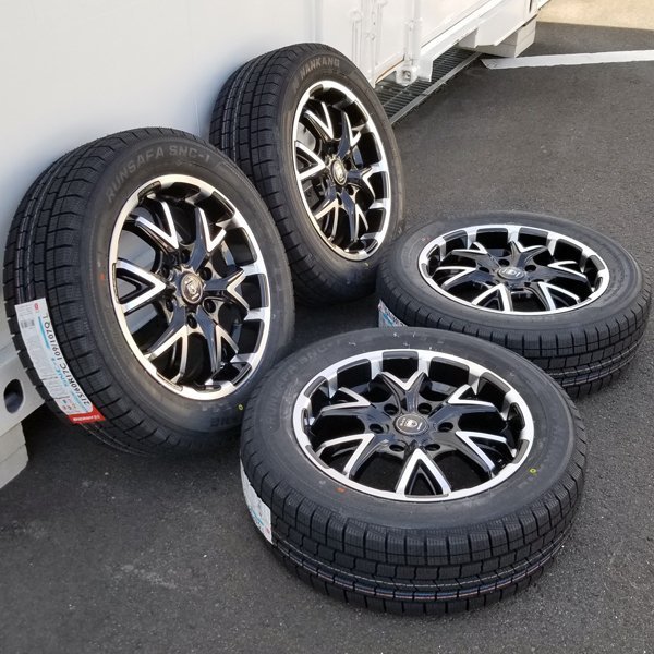 新品 スタッドレス 17インチ タイヤホイール 4本セット 200系 ハイエース レジアスエース ナンカン SNC-1 215/60R17C_画像6