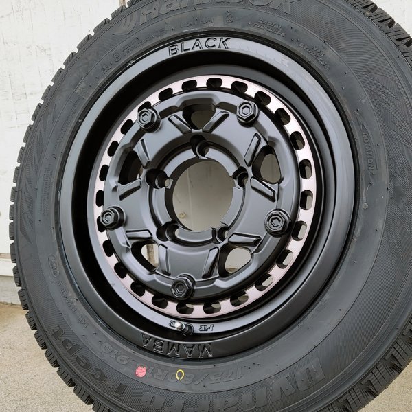 販売開始 新品 スタッドレス 16インチ タイヤホイール 4本セット ハンコック 175/80R16 Hankook 冬タイヤ ジムニー JB64 JA23 JA11 JA22_画像5