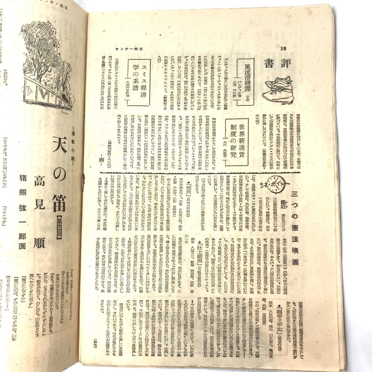 サンデー毎日 1947年6月8日号 雑誌 週刊紙 毎日新聞社 昭和レトロ_画像5