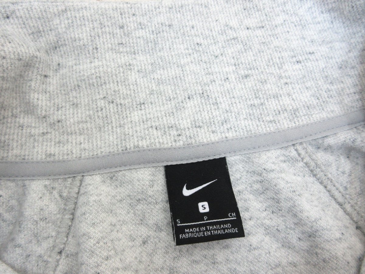 NIKE/ナイキ：ハーフジップ ニット トレーナー ハイネック DM8184-050 グレー サイズS レディース/中古/USED_画像7