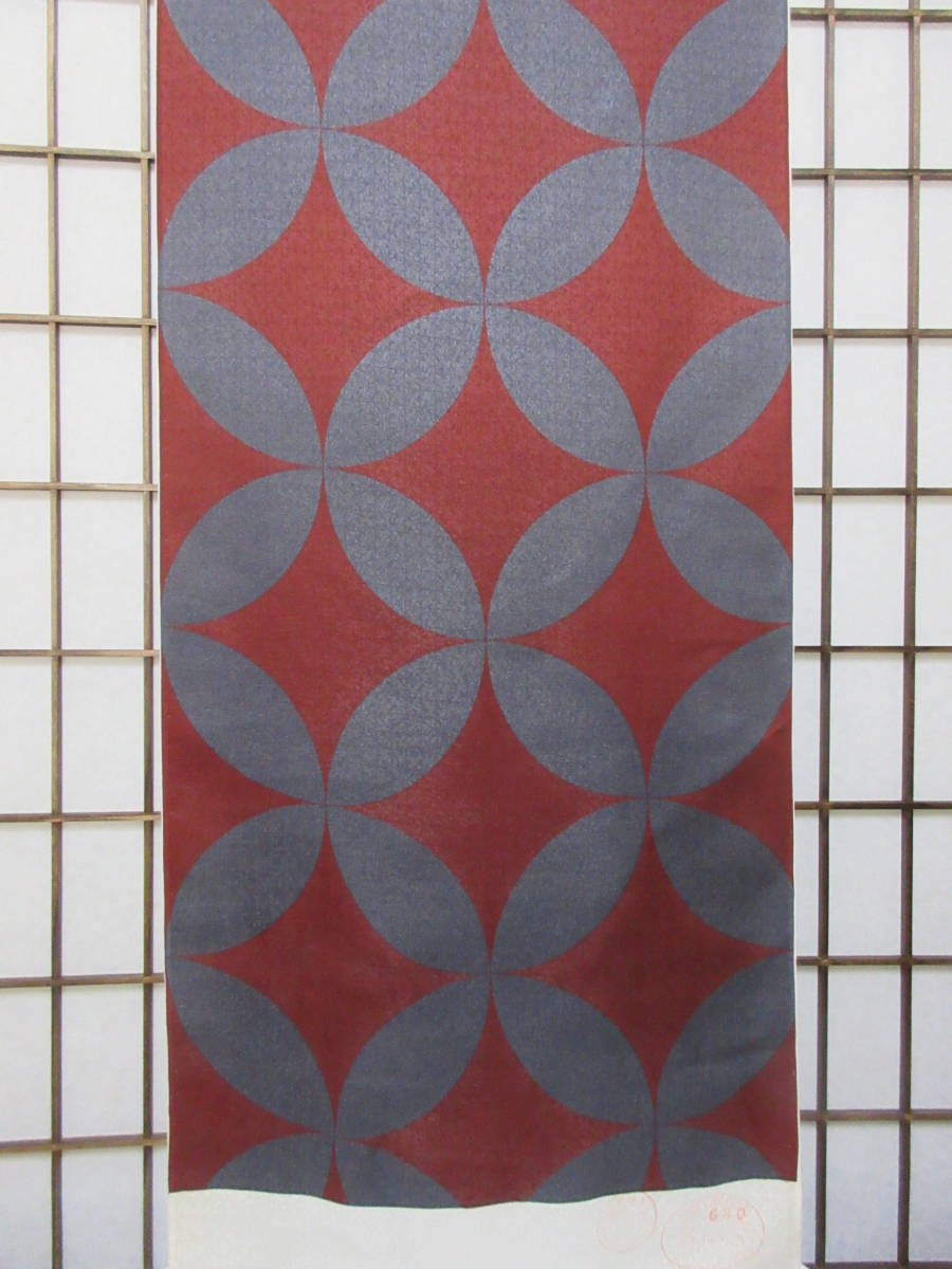 500円引きクーポン】 秀匠☆ 在庫品 正絹 創作着尺 七宝模様 長着又は