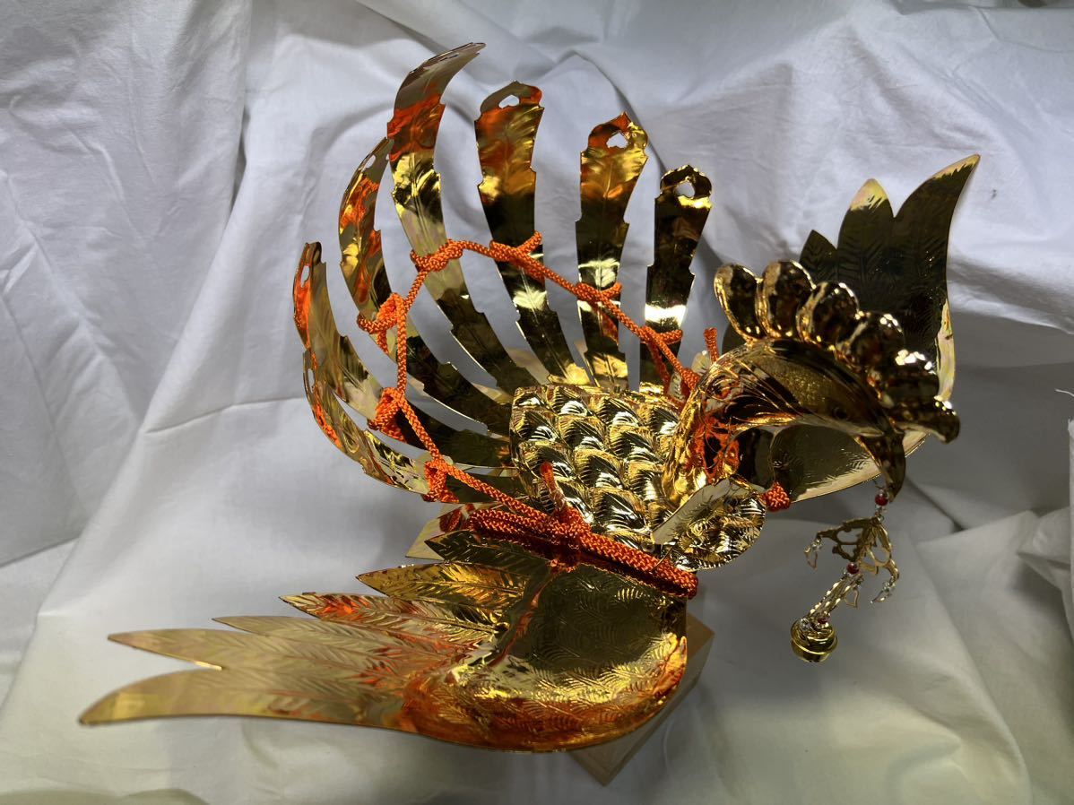 .. for large bird * phoenix 1 shaku 5 size ②book@ gold . gold finishing free shipping 