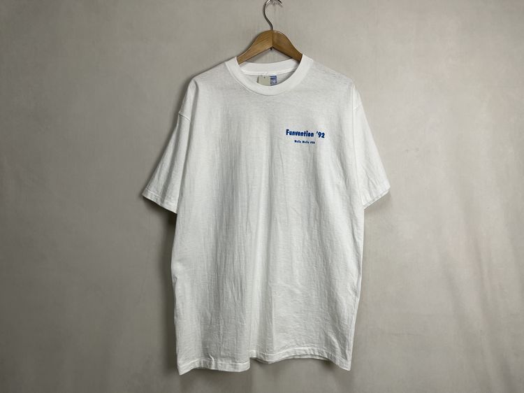 デッドストック◎グッドプリント90sビンテージALLSPORTオールスポーツ半袖クルーネック両面プリントTシャツXLホワイトアメカジ nr23976_画像2