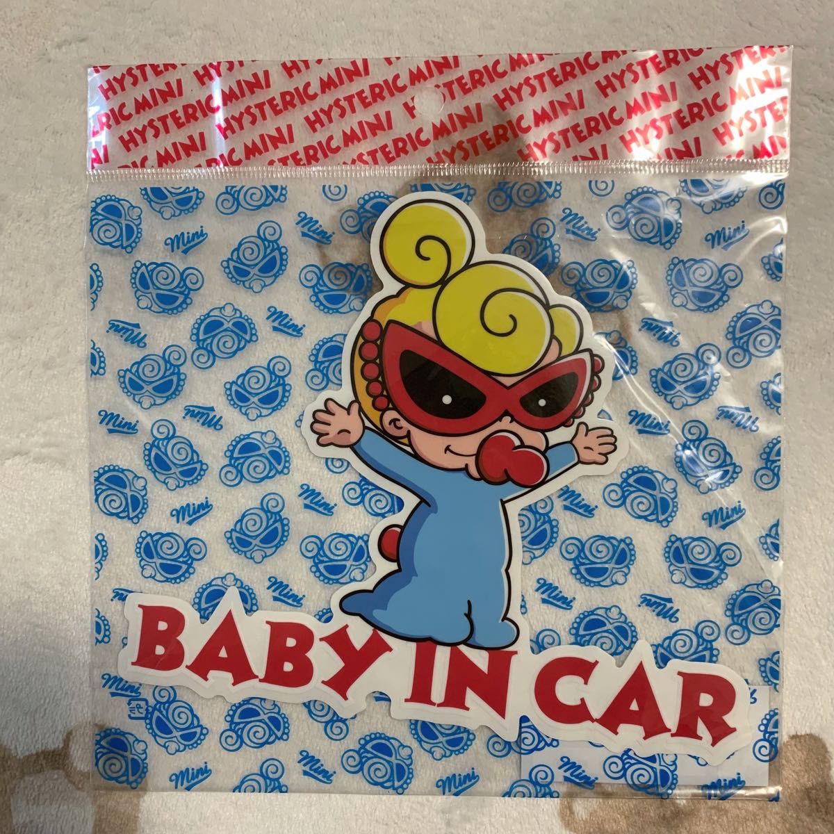 【新品】ヒステリックミニ ベビーインカー ステッカー ヒスミニ 限定 HYSTERICMINI 正規品 MINIちゃん カー用品