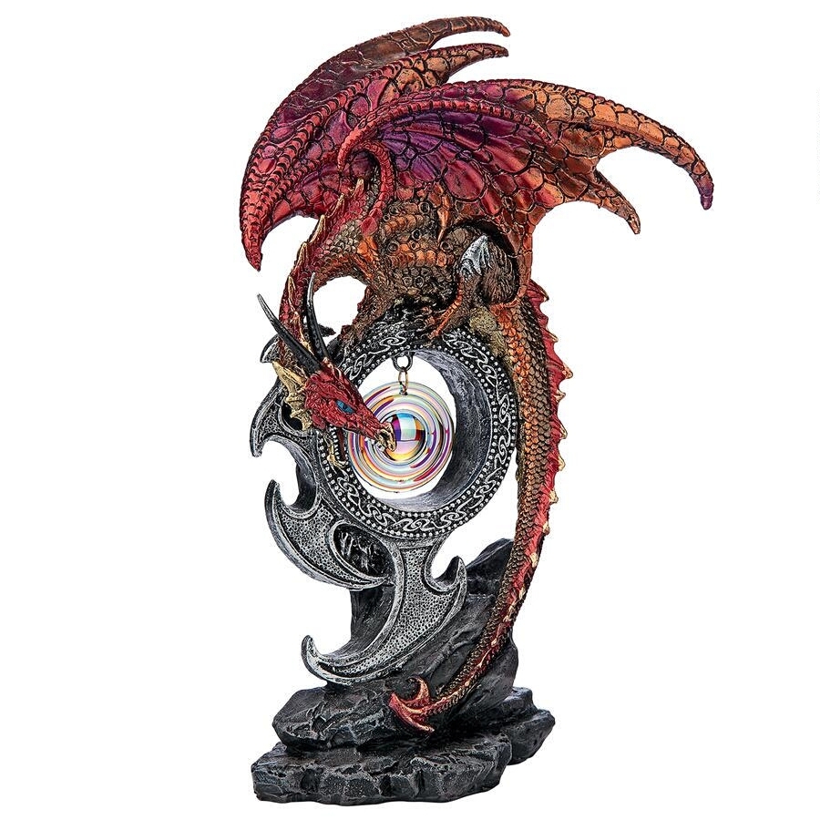 エネルギーの守護者ドラゴン　 インテリア置物雑貨ファンタジーアートドラゴン幻想的竜装飾品飾りフィギュアオブジェメタリックゴシック_画像1