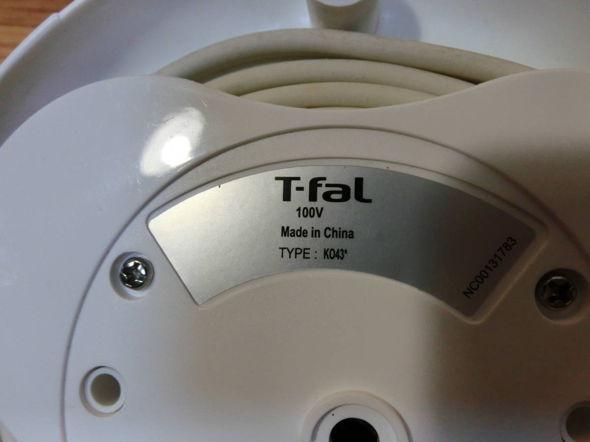 ● T-fal ティファール Aprecia Ag＋Lockアプレシア エージー・プラス 　白 0.8L　動作品 ●_画像6