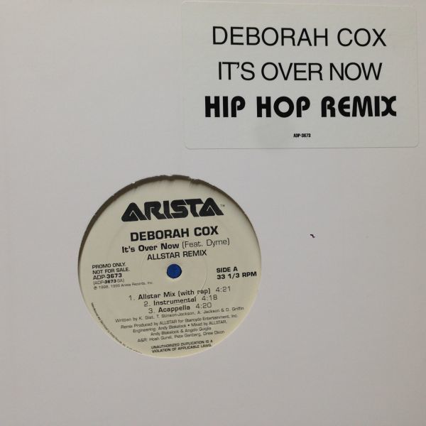 12inchレコード　DEBORAH COX / IT'S OVER NOW - REMIX feat. DYME_画像1