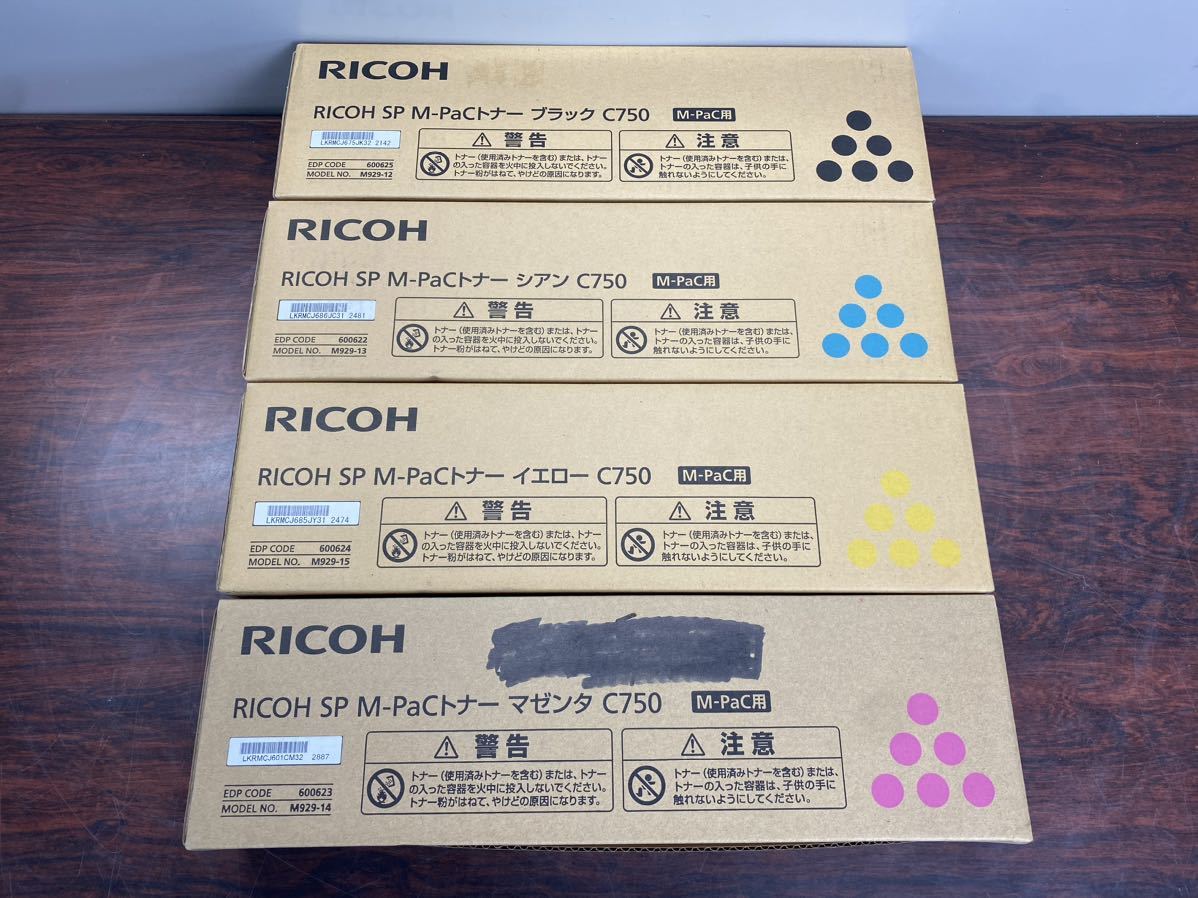 人気の雑貨がズラリ！ SP A2214)RICOH M-PaC 純正品 4色セット C750