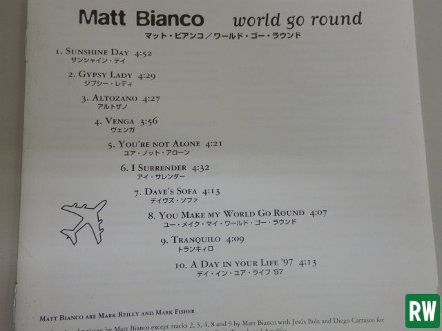 【CD】Matt Bianco マット・ビアンコ World go round ワールド・ゴー・ラウンド サンシャイン・デイ / ユア・ノット・アローン 全10曲 [2]_画像6