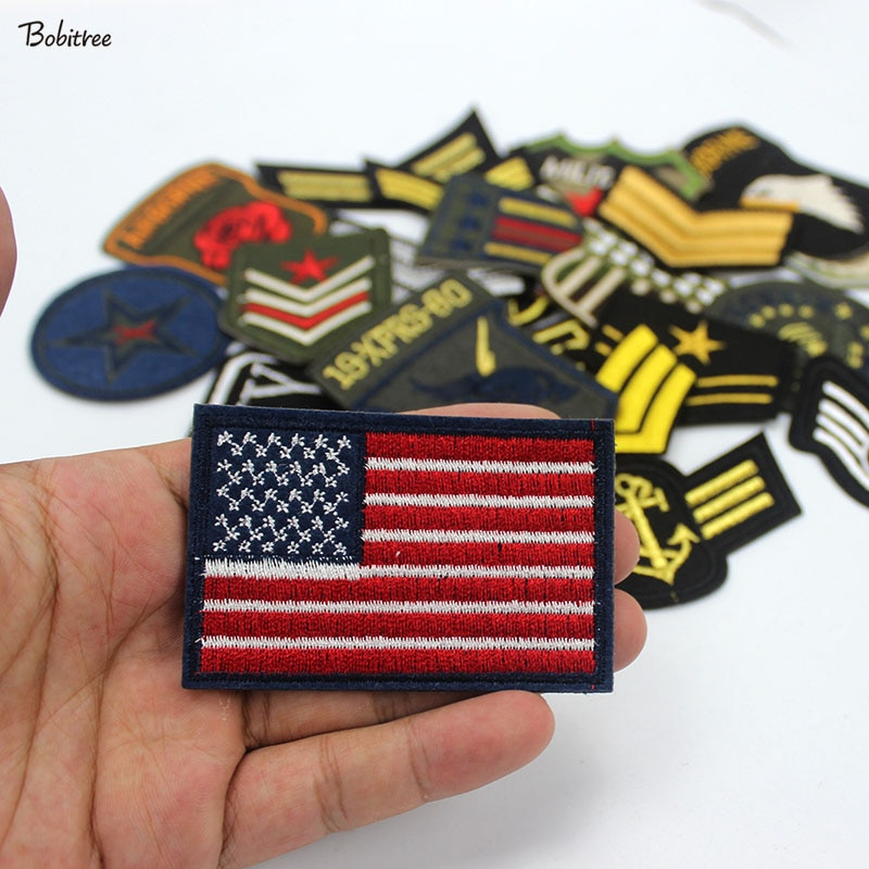 【30個セット】米軍 軍隊 パッチ 刺繍 ワッペン 30個ランダム アイロン 布パッチ 衣類 ジャケット ジーンズ アップリケ アメリカ_画像2