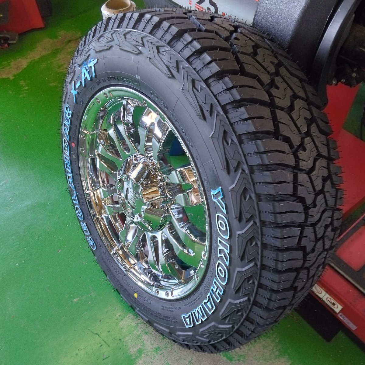 新品 タイヤホイールセット デリカD5 RAV4 CX8 CX5 245/65R17 ヨコハマ ジオランダー X-AT ホワイトレター 17インチ Balano_画像5