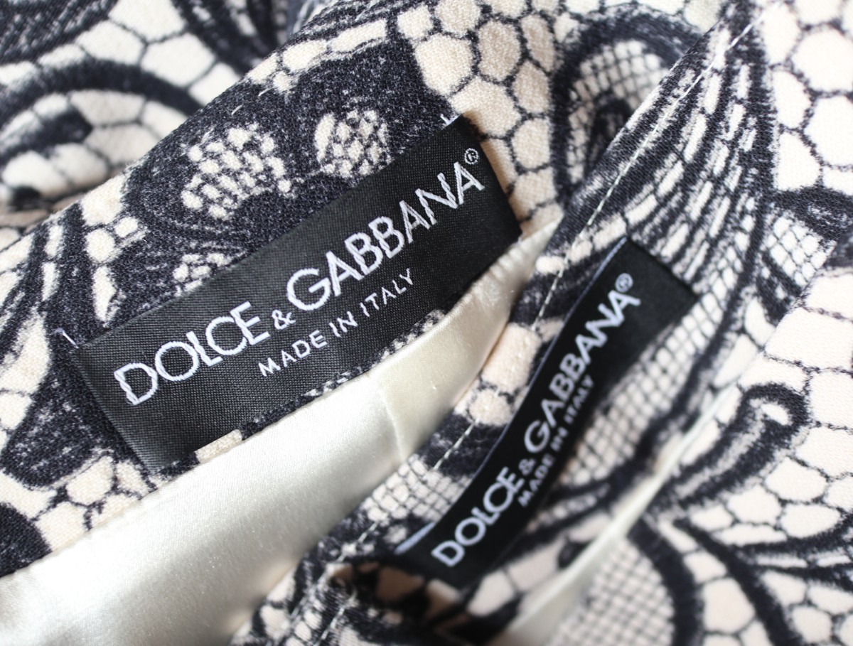 極美品★DOLCE&GABBANA ドルチェ&ガッバーナ★Italy製★レース ジャケット&ロングスカート セットアップ size 42 ～M相当～ _画像9