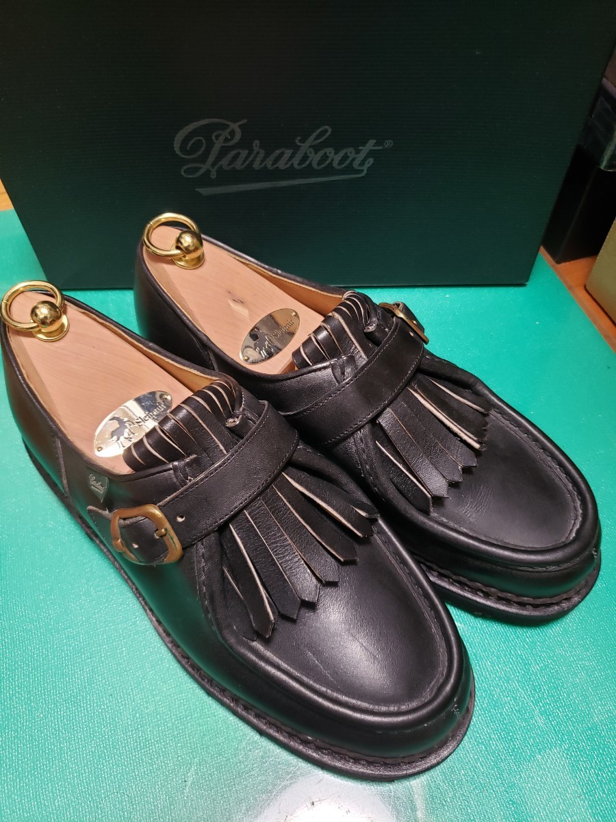 楽天 【極美品】Paraboot パラブーツ 42 ニヨン ブラック NYONS