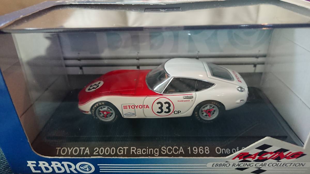 1/43 EBBRO 1968年SCCA トヨタ2000GT#33 S・パトリック_画像1