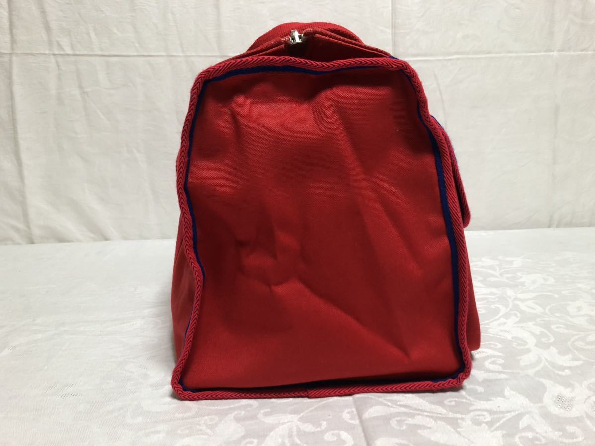  new goods unused [SPORTS SAFARI AMERICAN CASUAL ACE] bag / Boston bag / red / Vintage / Old / retro 