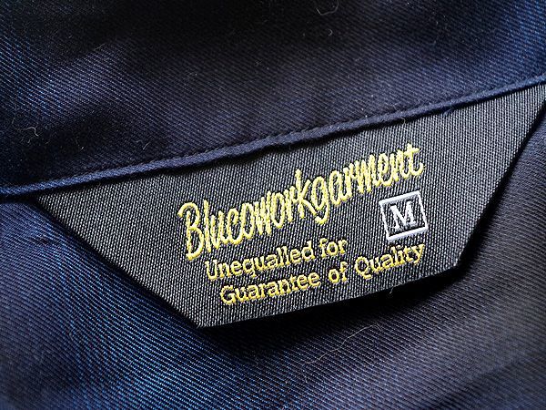 美品!! BLUCO WORK GARMENT ブルコ オンブレチェックシャツ ブルーブラック M size テンセル素材 通年_画像10