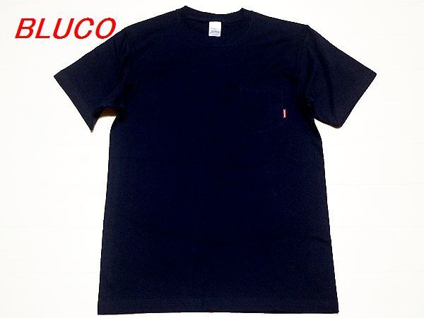 新品!! BLUCO WORK GARMENT ポケットTシャツ ネイビー Lサイズ_画像1