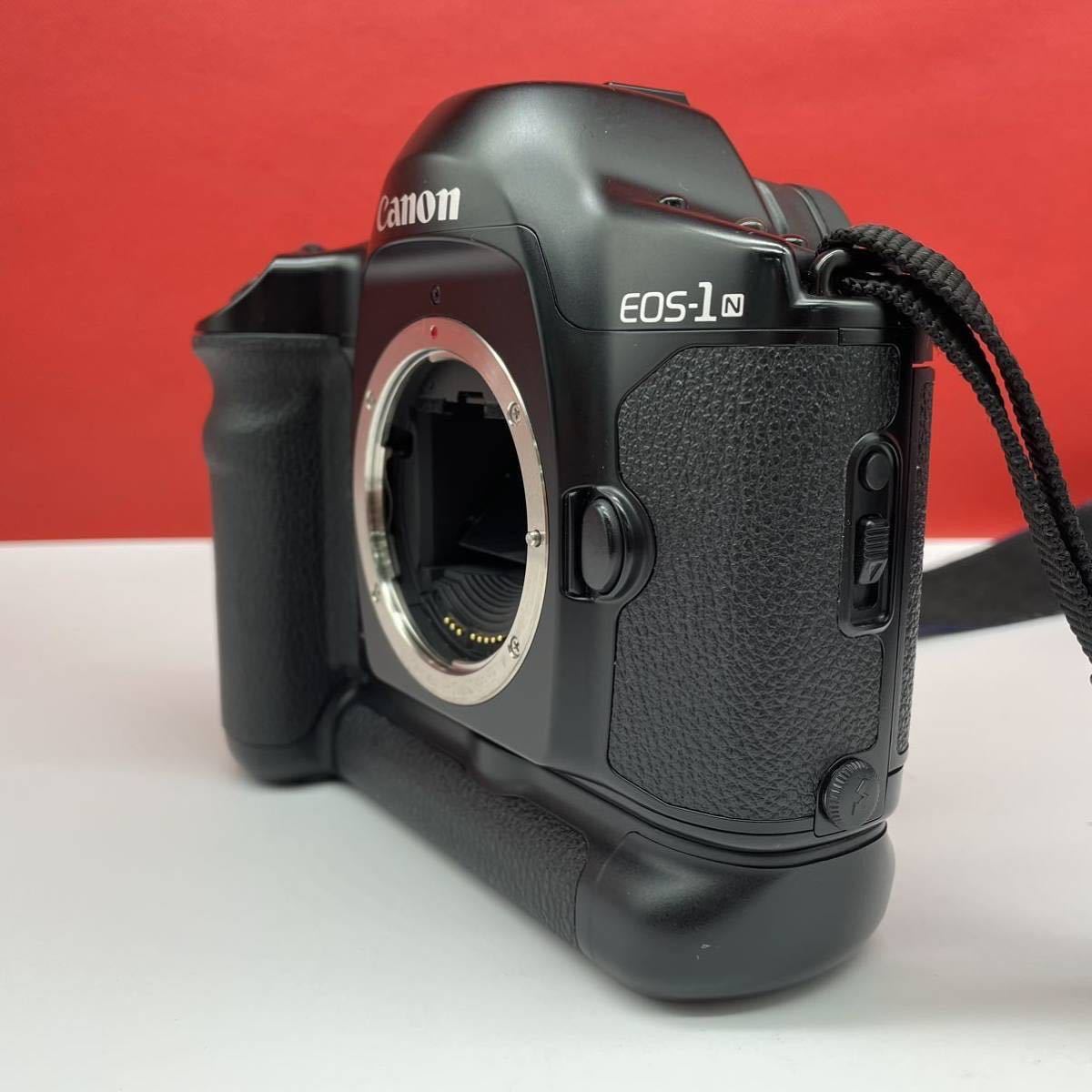 □A Canon EOS-1N ボディ フィルムカメラ 一眼レフカメラ BP-E1 動作