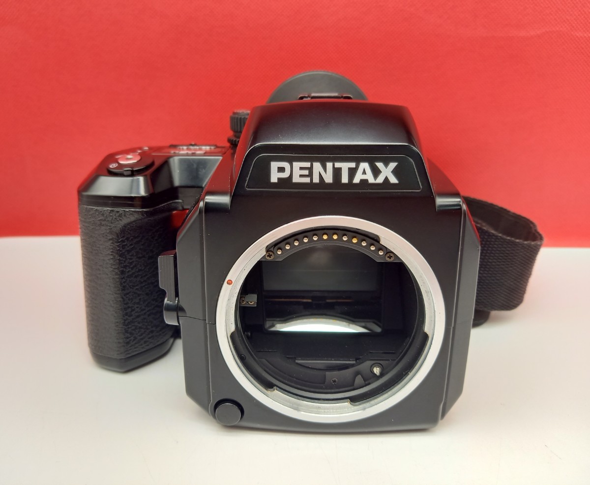 □A PENTAX 645N 中判フィルムカメラ ボディ シャッター、露出計OK
