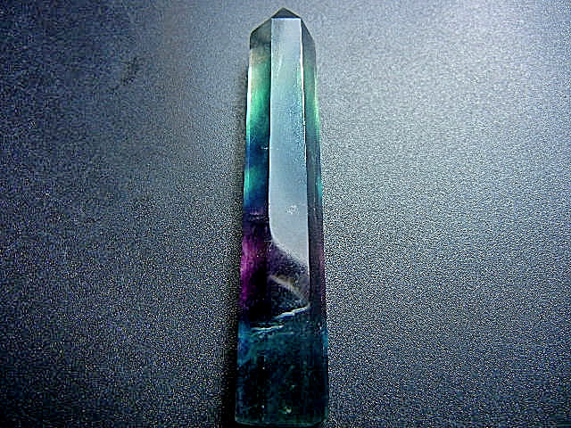 高級天然水晶JFV2029　フローライト　六角柱　超極上級美品　63mm透明美品,細長い_画像7
