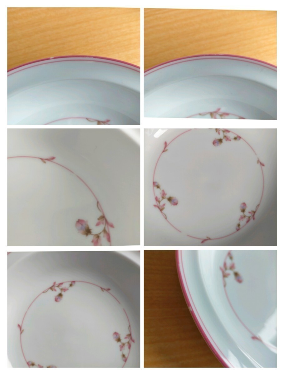 Noritake ノリタケ 洋食器 オーバルプレート オードブル ランチプレート カレー皿 パスタ皿 大皿 中皿 深皿 花柄 10枚セット_画像8