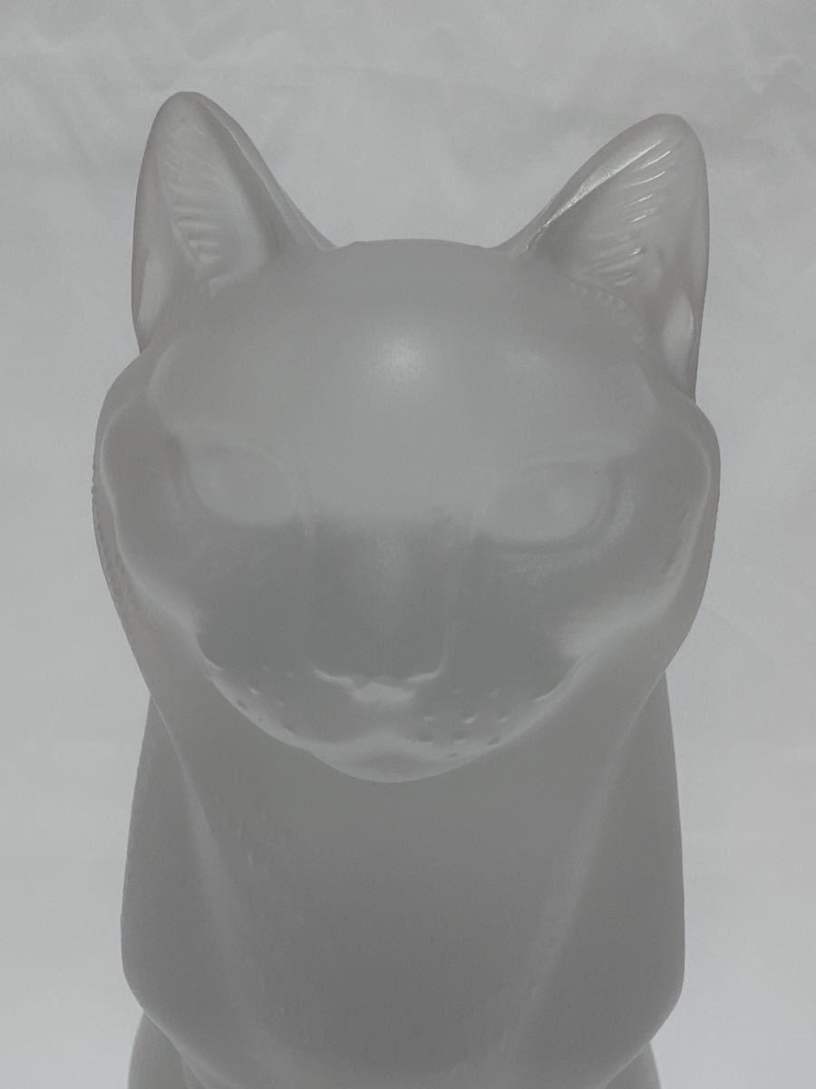 【送料無料】 超名品 ラリック LALIQUE 猫 ネコ cat バカラ クリスタル フィギュア 愛猫 オブジェ 置物 ガラス ビンテージ 高さ21cm_画像4