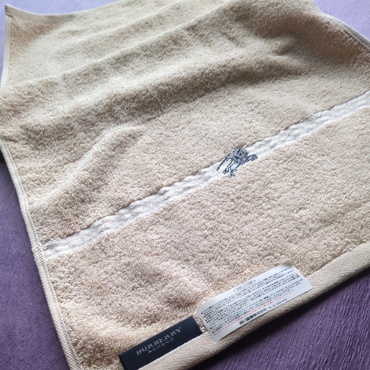  Burberry BURBERRY полотенце для лица 34×74cm хлопок 100% Logo вышивка ( чёрный ) бежевый Burberry London / запад река промышленность 