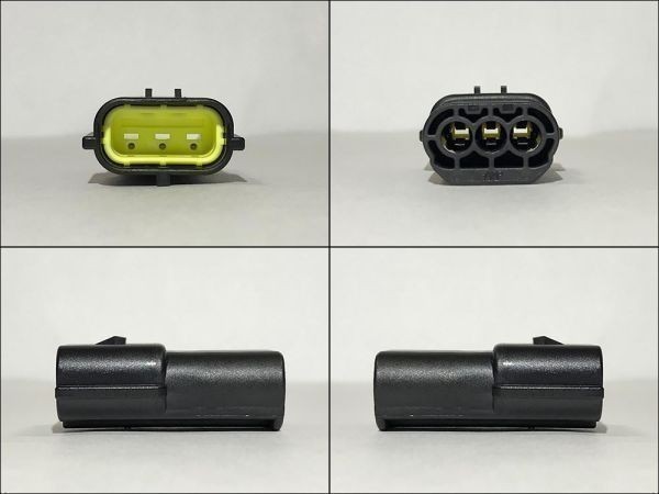 【3P Defi 延長 ハーネス 1m 油圧 燃圧 圧力 センサー】 コネクター カプラー 3極 検索用) ADVANCE Racer Gauge Link Meter BF Meter_画像4