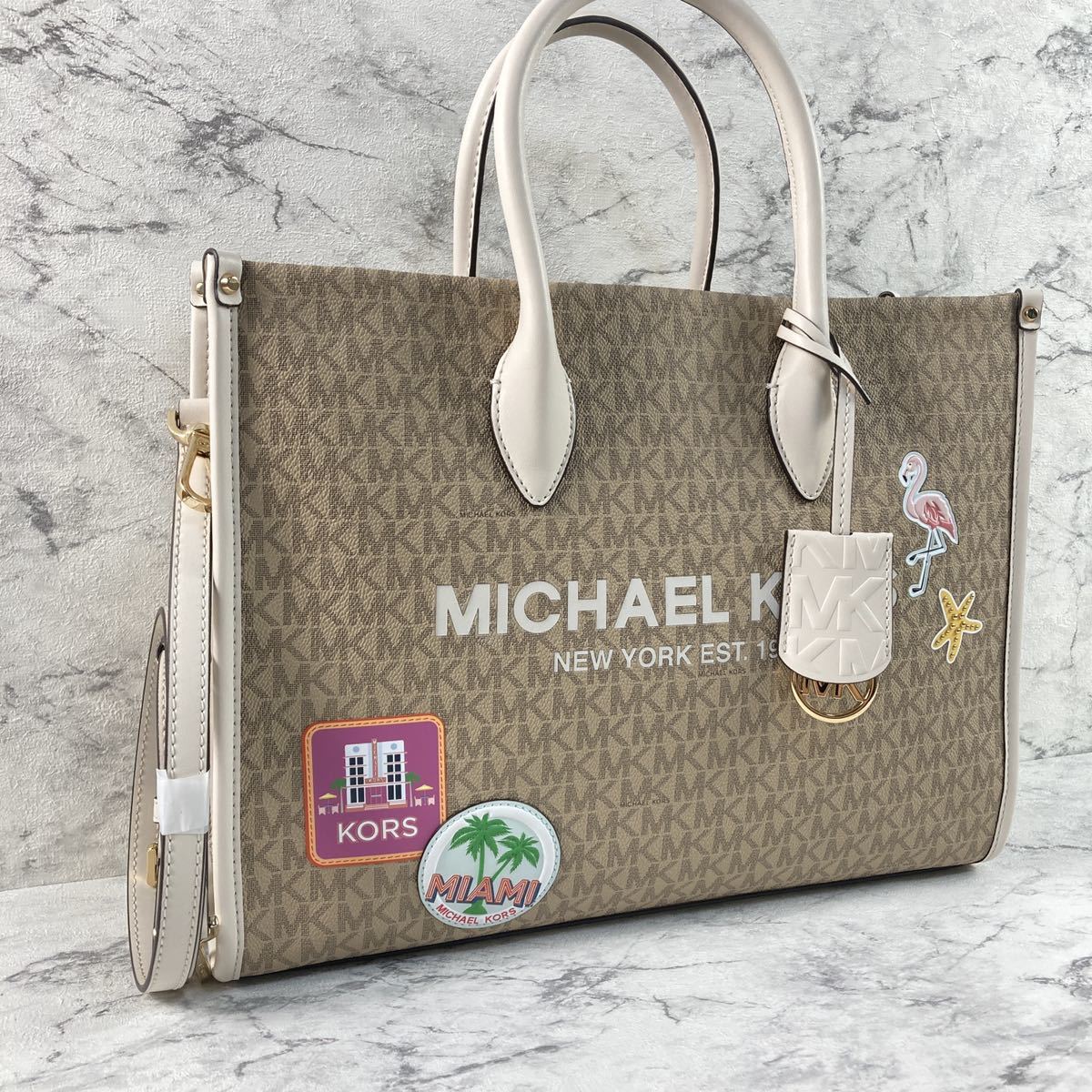 未使用☆MICHAEL KORS マイケルコース トートバッグ シグネチャー-