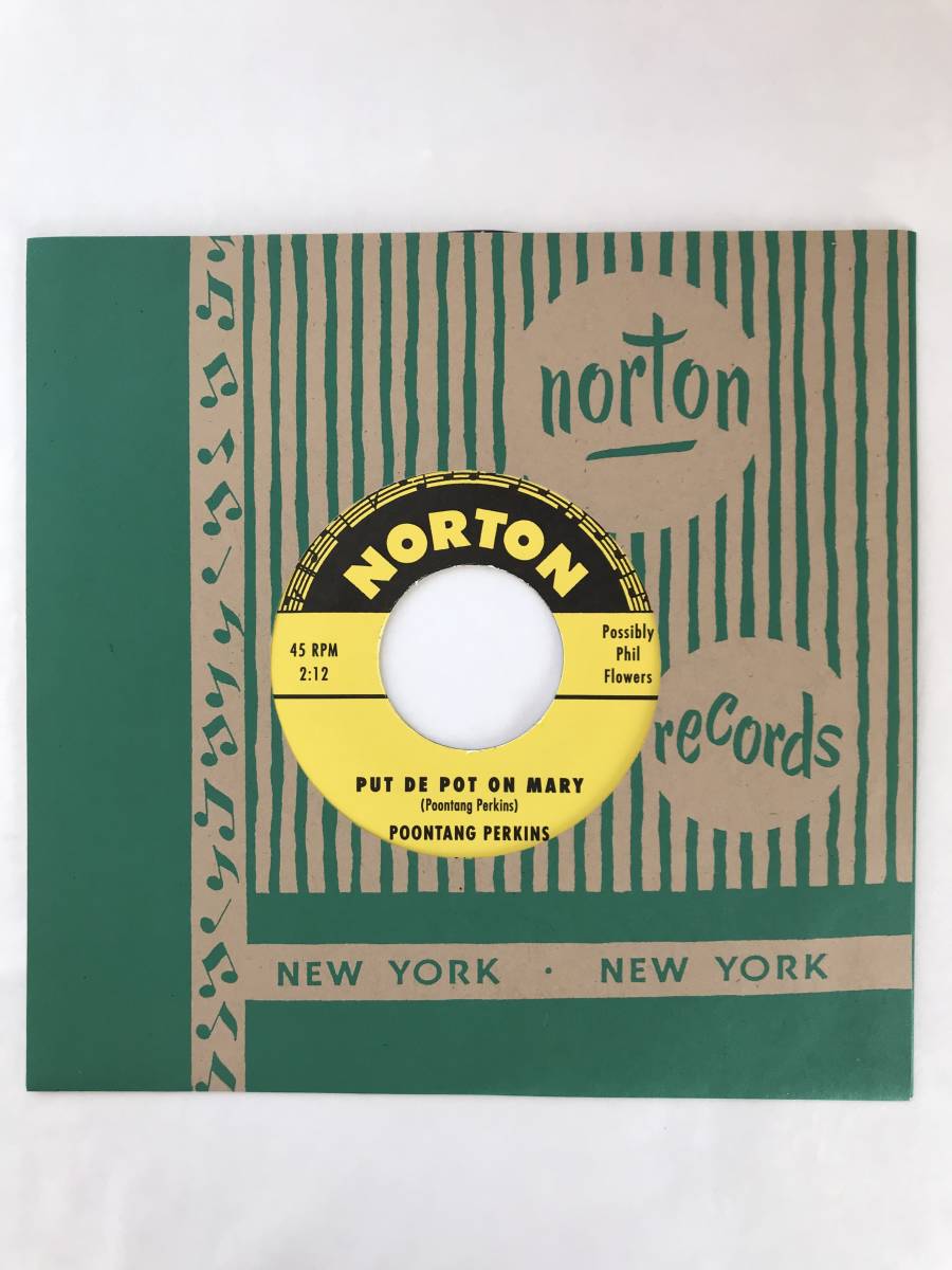 PHIL FLOWERS CHAPEL ON THE HILL / POONTANG PERKINS PUT DE POT ON MARY Norton Records レコード 45RPM 7インチ シングル盤 R&B ロック_画像2