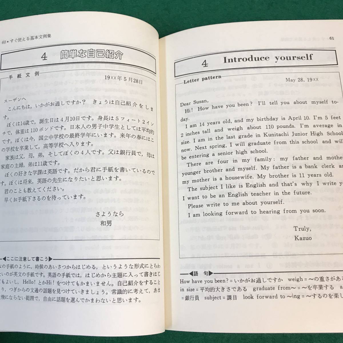 A02-098 はじめての英文手紙。書き方と模範文例。著者・松尾千恵子。新星出版社。1987年4月25日発行。発行人・富永弘一。_画像5