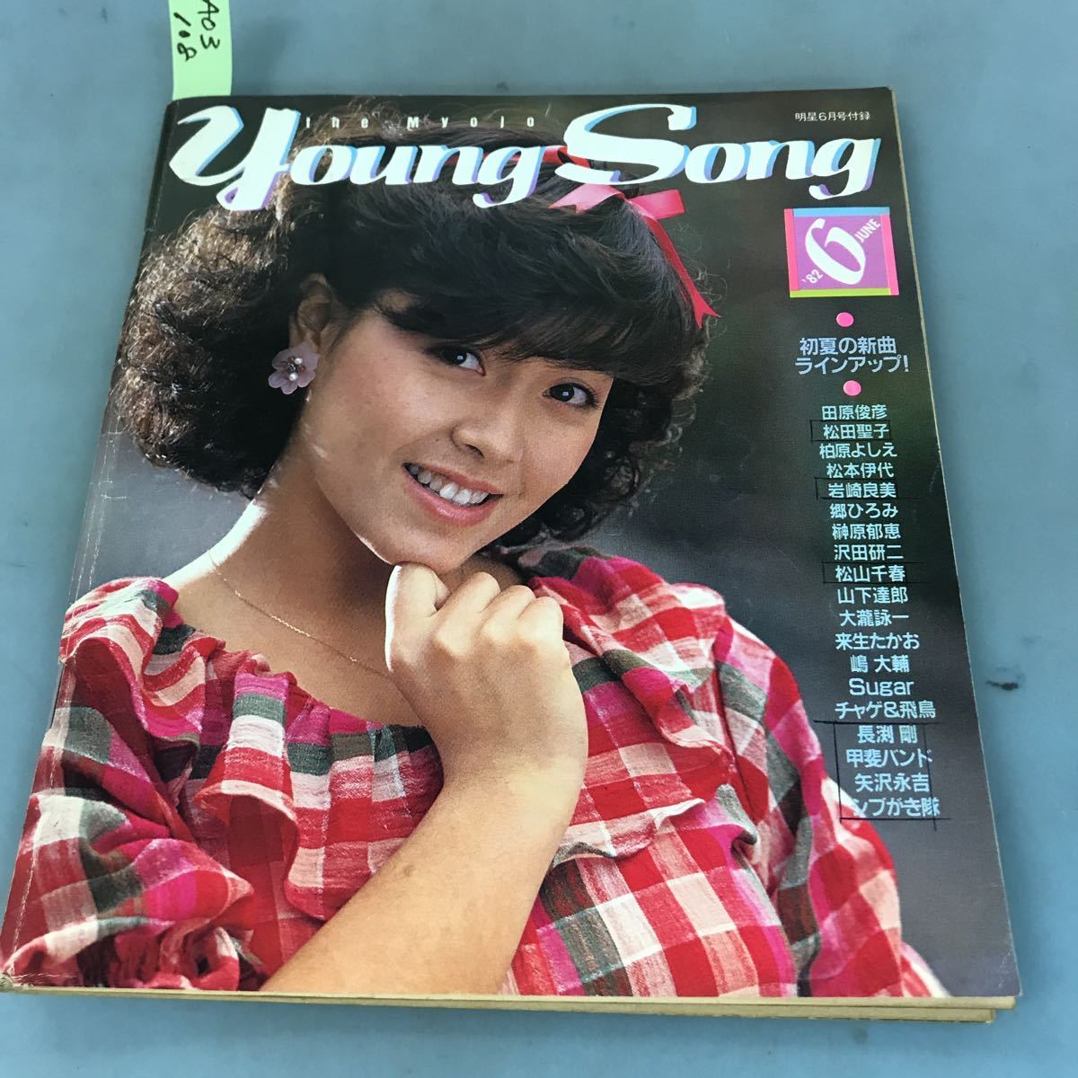 A03-108 YOUNG SONG the Mymjo・1982 6 発表！あなたが選んだヤンソン年間総合ベスト20 明星6月号付録 書き込み有り