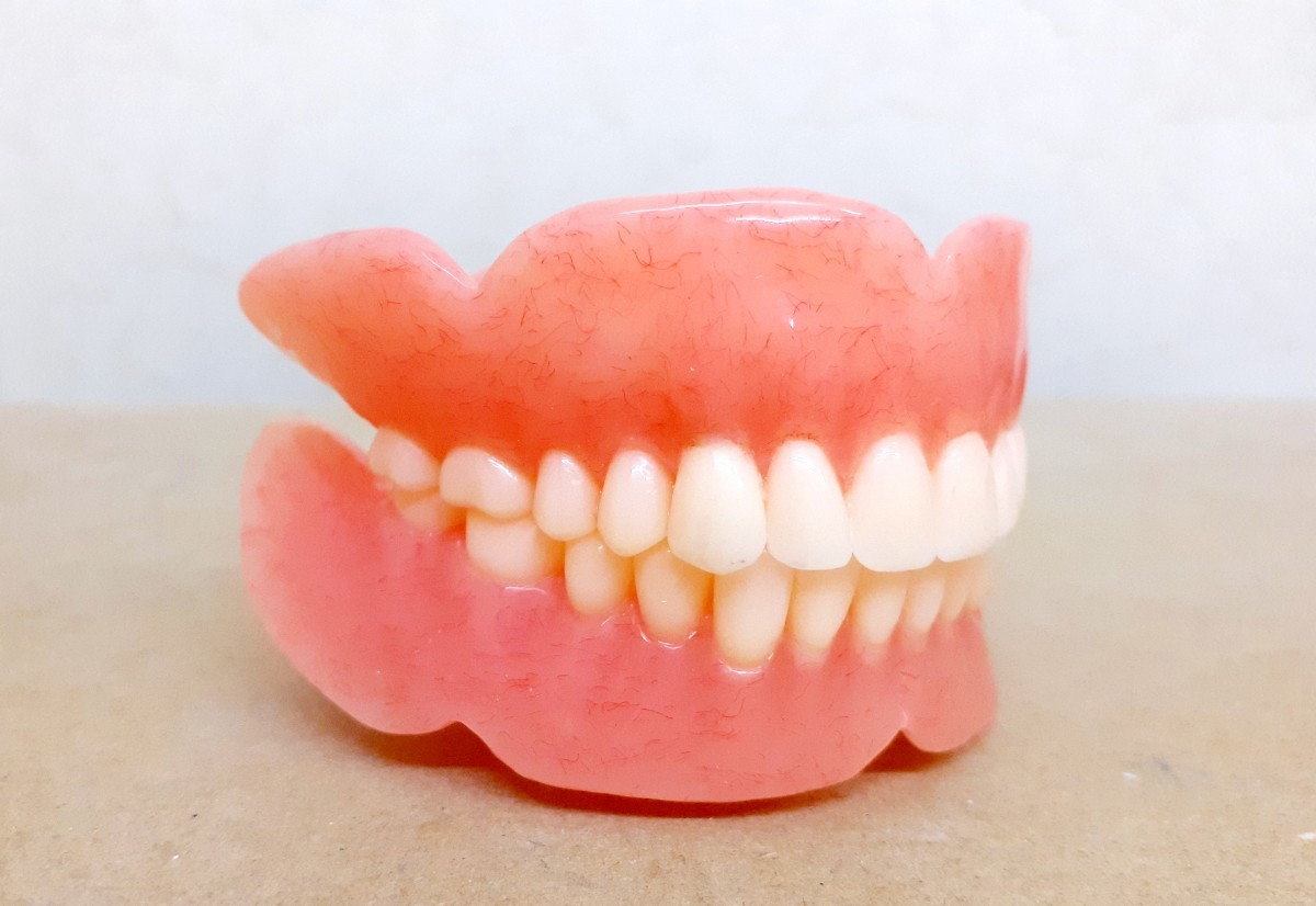 送料込み　上下総義歯　歯科 総義歯 サンプル 見本 入れ歯 フルデンチャー 歯科技工　自費　資料　模型付き