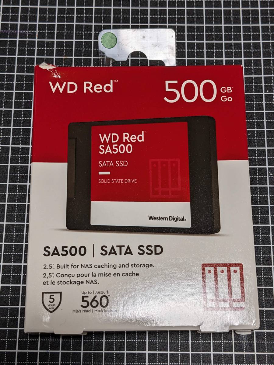 肌触りがいい 500GB WD ウエスタンデジタル（緑） 2.5インチ SSD SATA