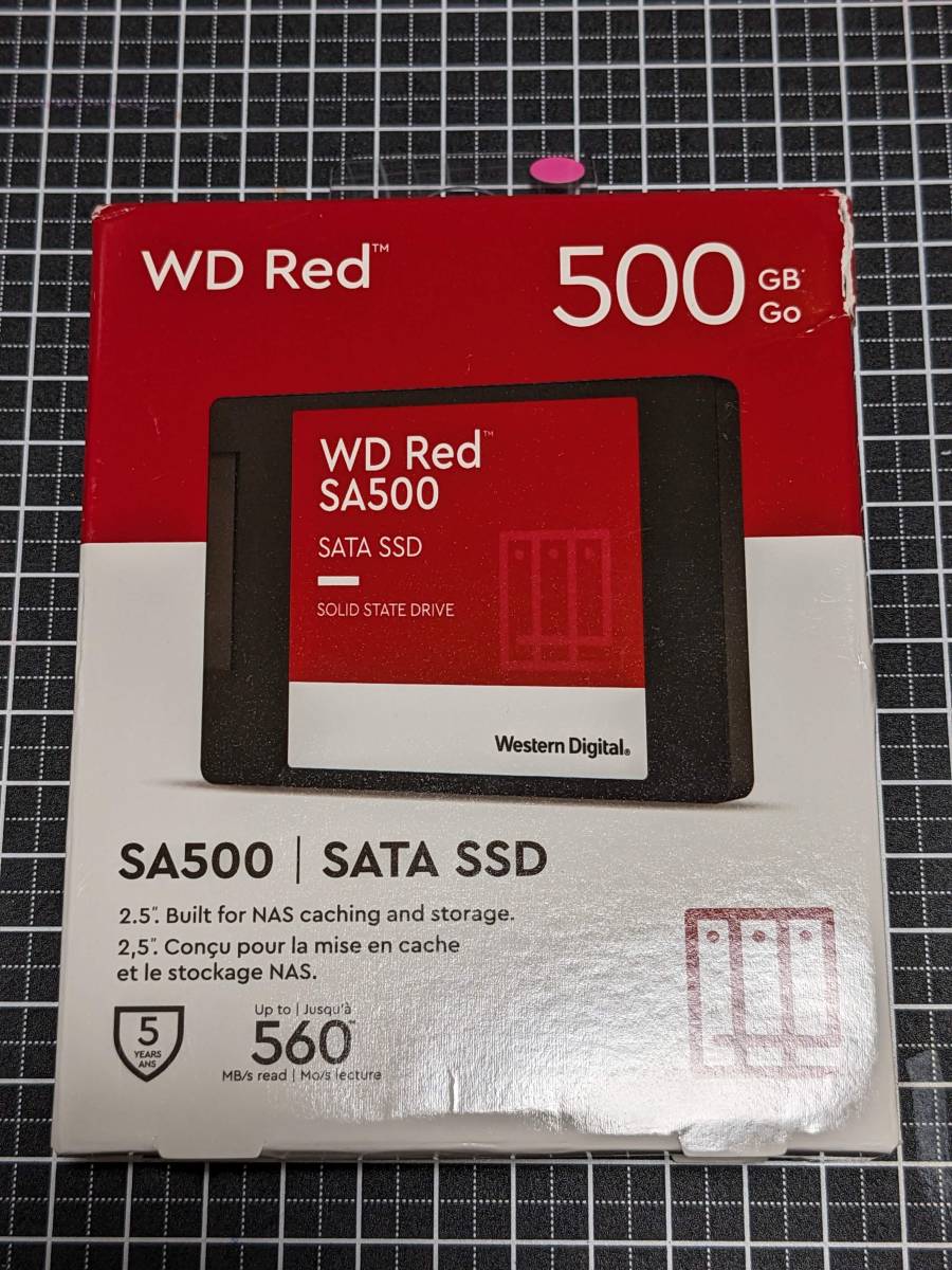 在庫あり】 500GB WD ウエスタンデジタル（桃） 2.5インチ SSD SATA