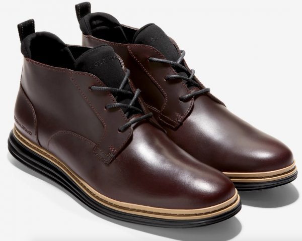 Cole Haan 28cm ダーク ブラウン チャッカ ウォータープルーフ ブーツ レザー グランド OS ビジネス スニーカー ローファー XXX140