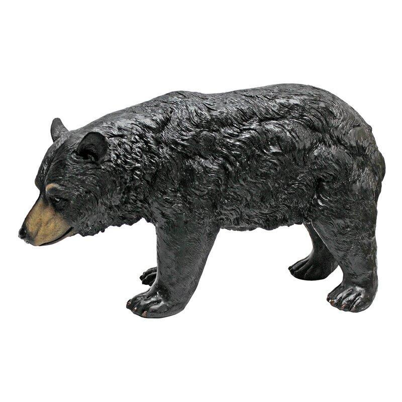置物 散策中のクマの像 ガーデン アメリカンブラックベア American Black Bear