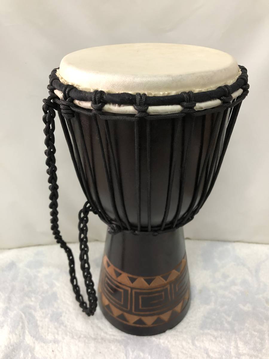 中古☆ウッドジャンベ☆マイネル/MEINL☆約8インチ☆民族楽器☆打楽器