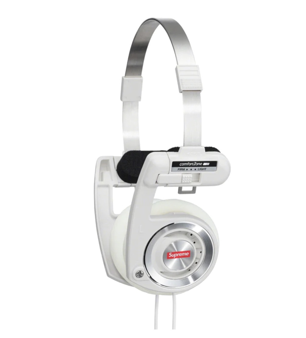【国内正規保証】Supreme / Koss Portapro Headphones Silver シュプリーム コス ポタプロ ヘッドホン ホワイト
