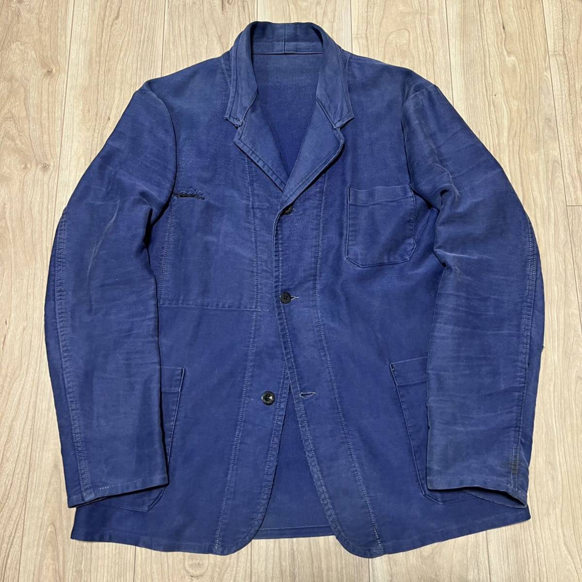 完売 VINTAGE German 40s 【貴重】 indigo Drillich Luftwaffe Euro