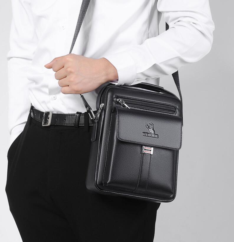 メンズ ショルダーバッグ ビジネスバッグ 大容量 斜め掛けバッグ 肩掛け カバン 鞄 メッセンジャーバッグ レザー 収納 手提げ式バッグ_画像5