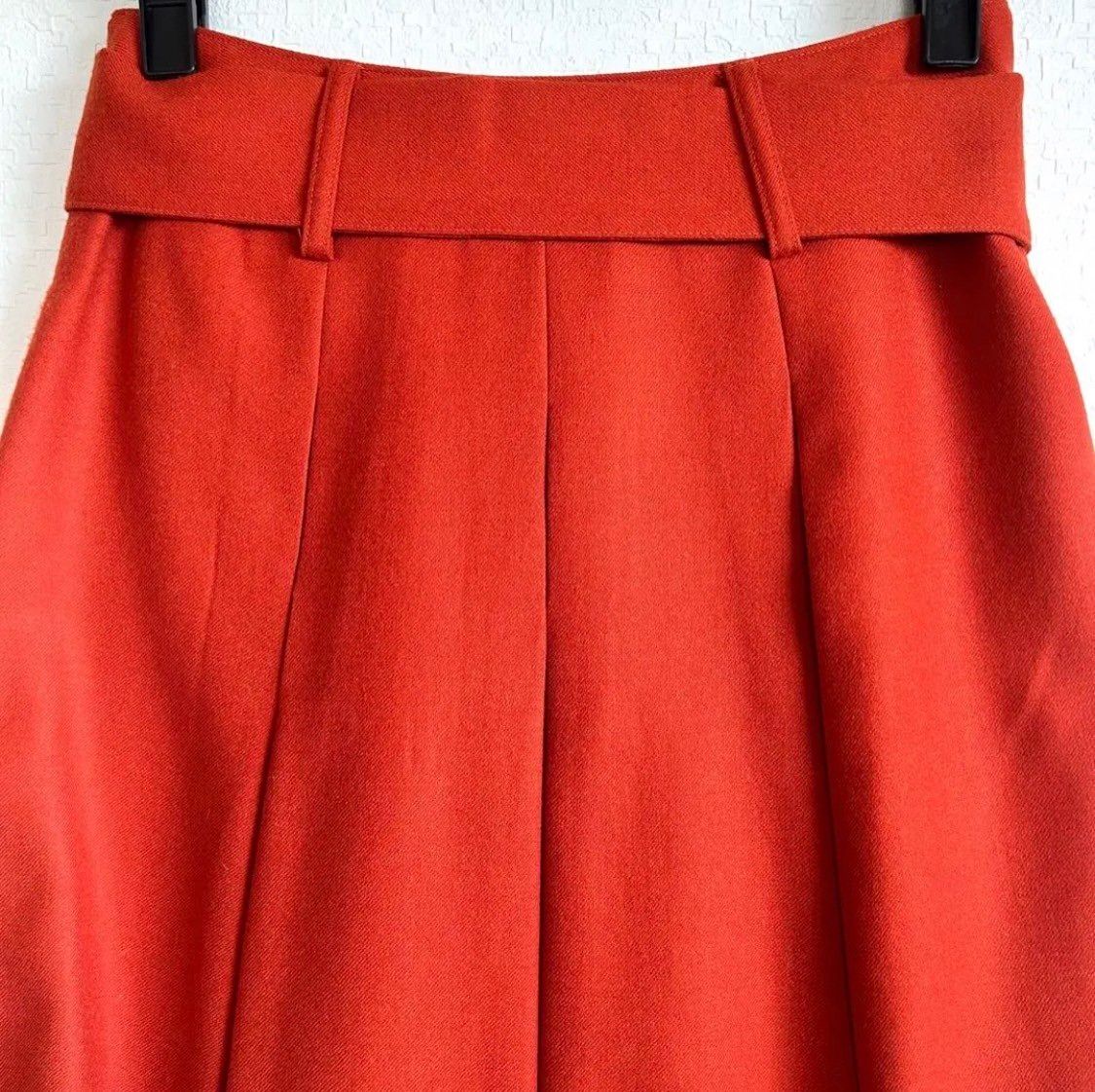 armoire caprice　アーモワールカプリス　日本製　リボン付き スカート　膝丈スカート　オレンジ　M
