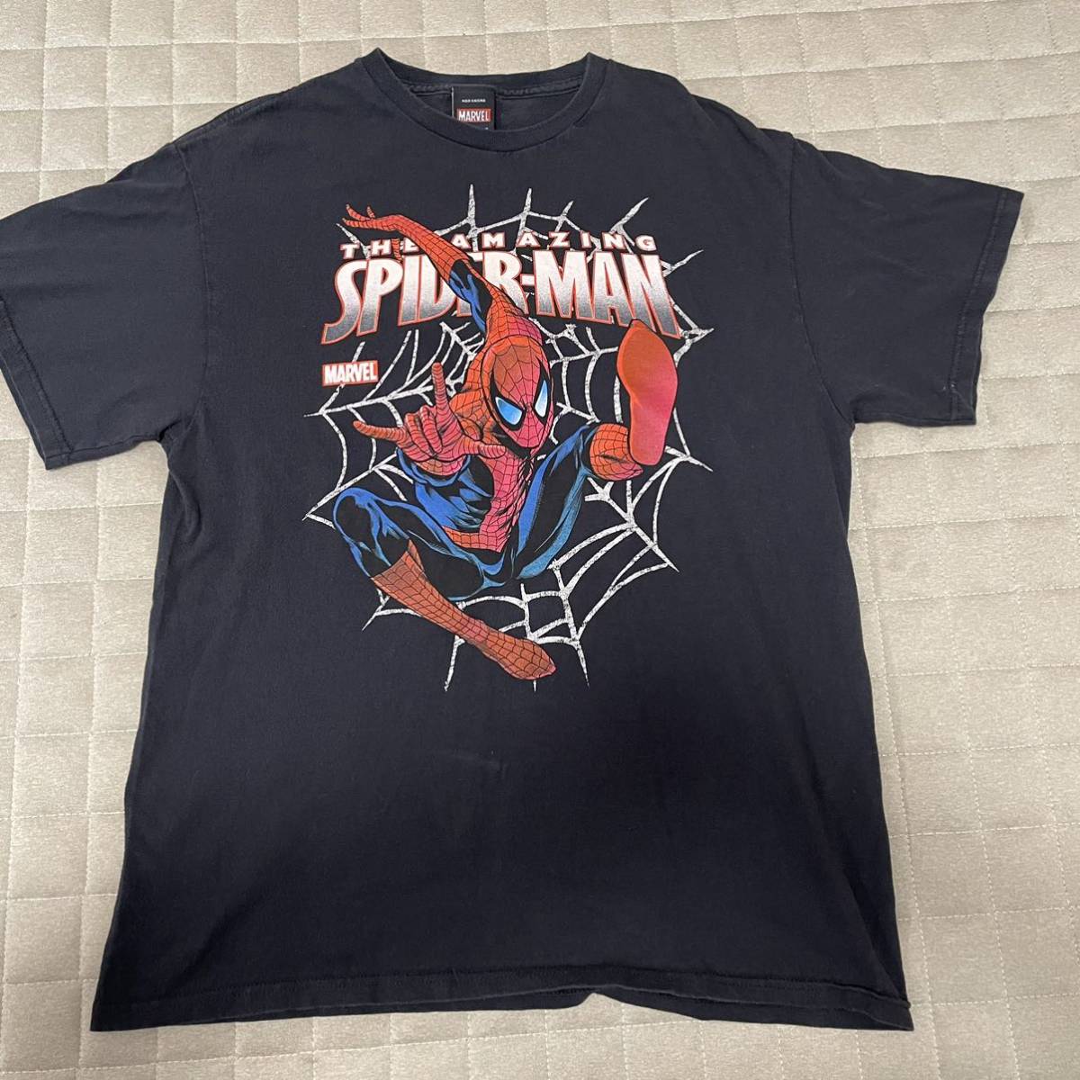 2022最新のスタイル スパイダーマン SPIDERMAN tシャツ マーベル 黒