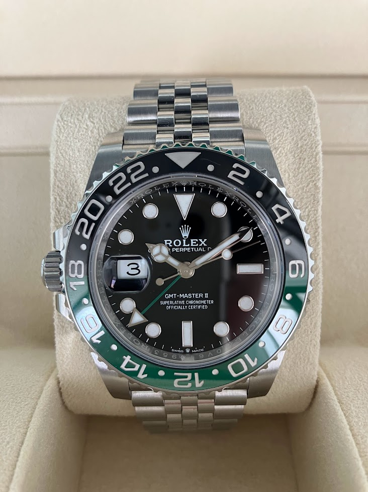 [ITRD85IIXCUG] ROLEX ROLEX GMT MASTER II 126720VTNR Случайное дыхание Чертовое дыхание зеленое черное август 2022