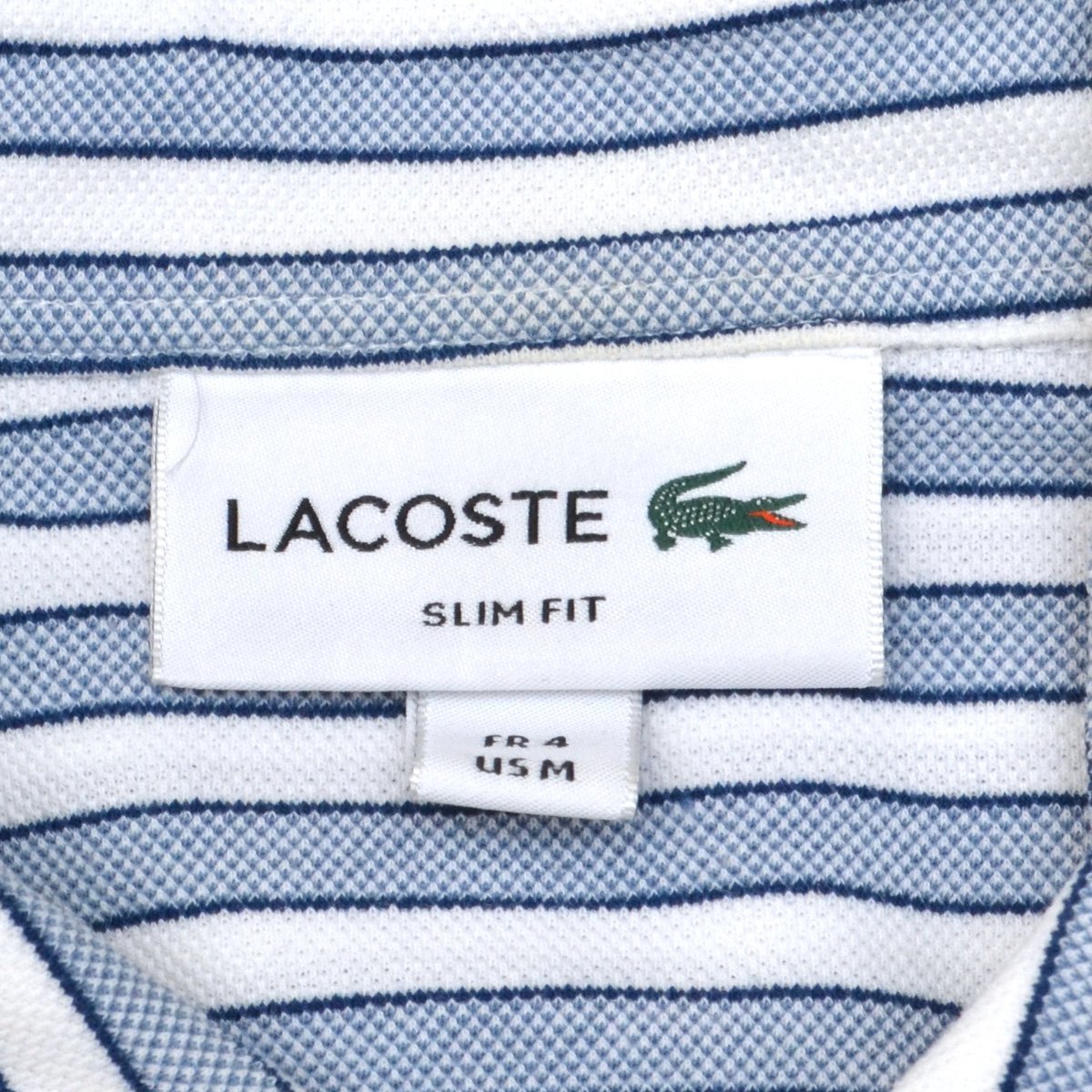 定価17600円 LACOSTE ラコステ オルタネイトストライプシャツ PH773EL 長袖 メンズ USMサイズ メンズ M692220_画像3