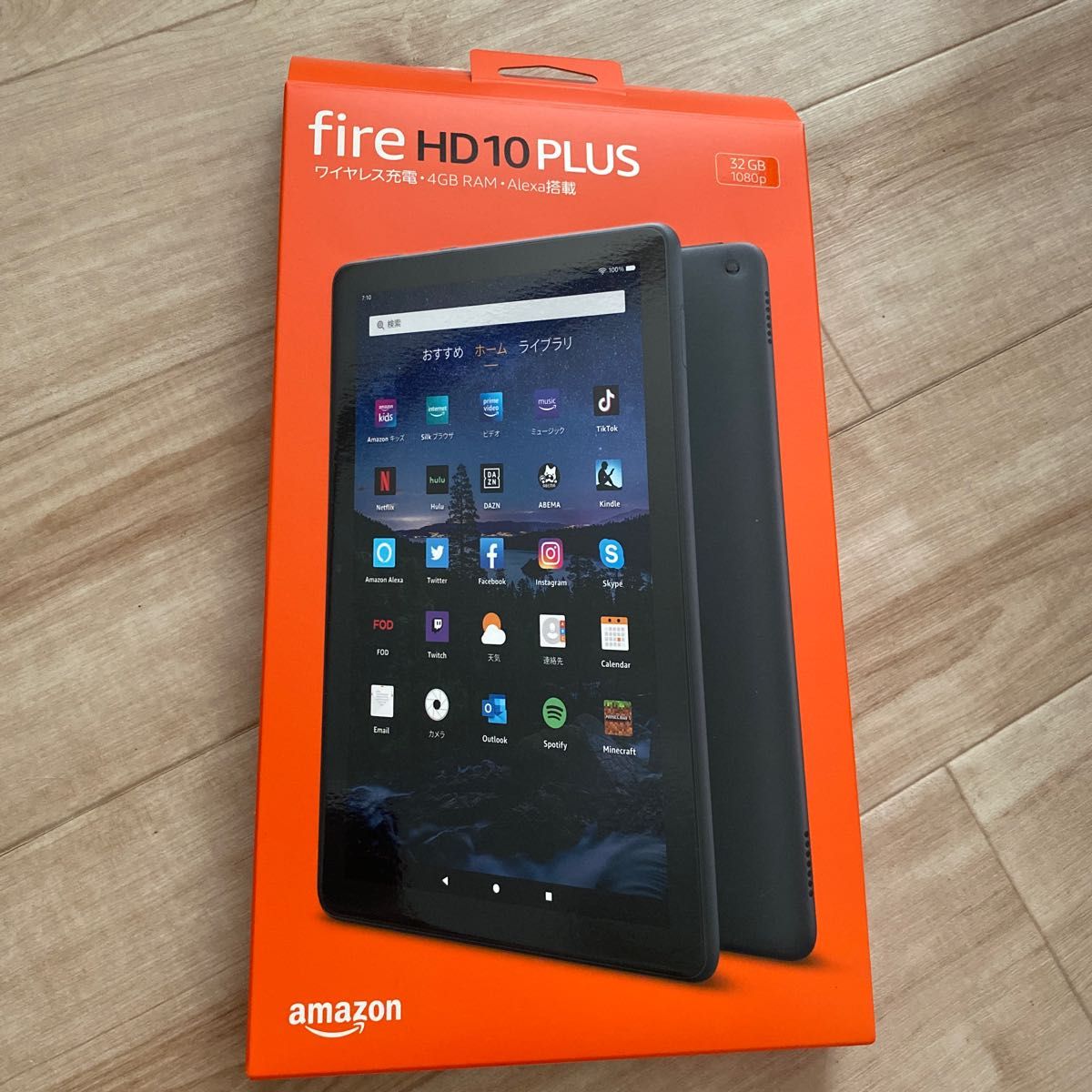 Fire HD 10 Plus タブレット 10.1インチHDディスプレイ 32GB スレート 純正カバー付き