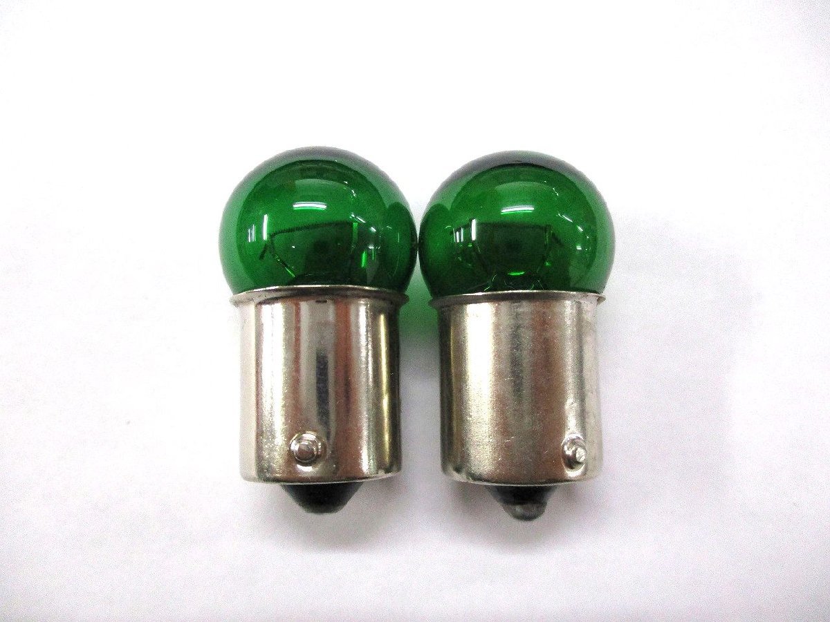 電球 24V12W グリーン（緑） シングル球 2個セットの画像1